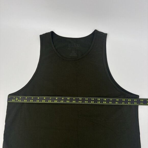 BYLT Premium Basics Drop Cut Tank Top Men Size XL Army Green‎ Lifting Gym - Picture 7 of 8